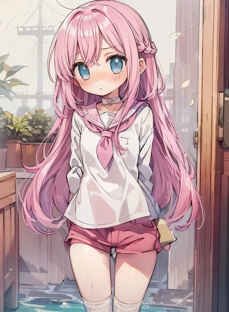 Pink Chino Shorts、Shorts and thigh gap