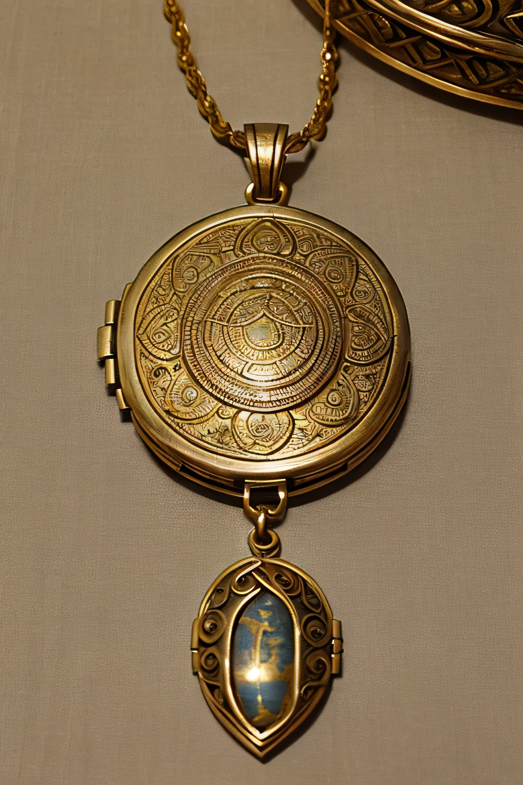 Ancient megical locket, ancient art, Rajsthani ancient art, chanting write on locket, locket with wire