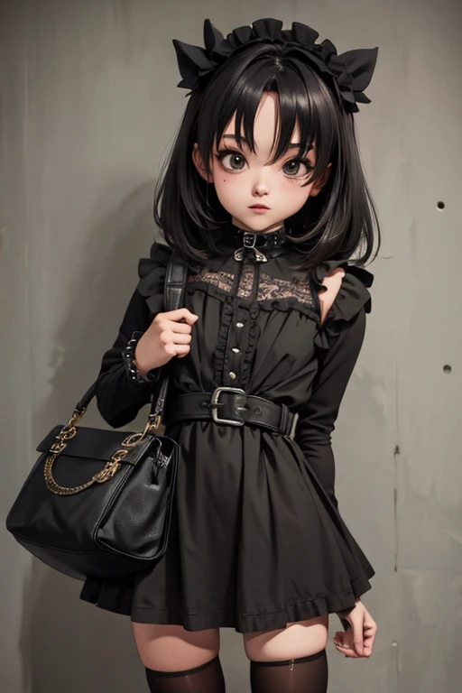 a gothic chibi character outfit