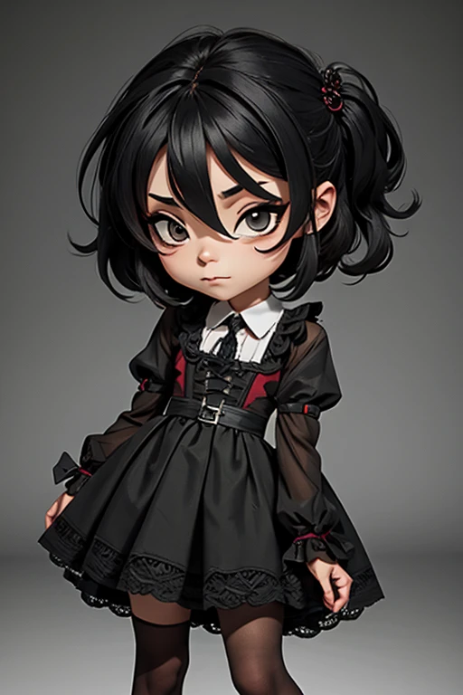 a gothic chibi character outfit