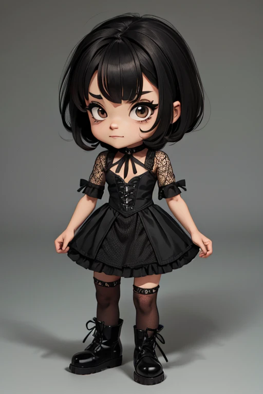 a gothic chibi character outfit