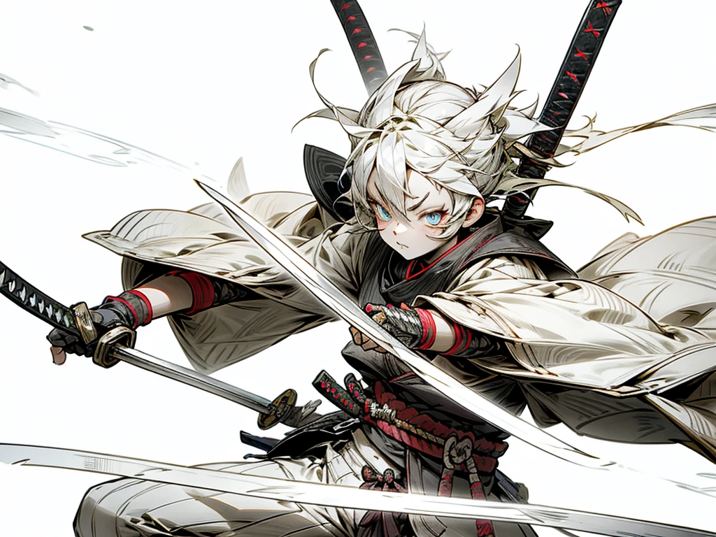 samurai katana, glowing light, focus on blade, simple desigine