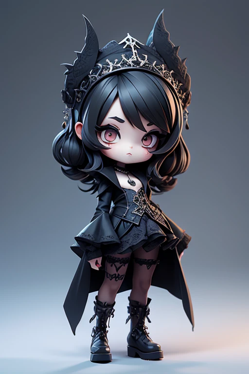 a gothic chibi character outfit.
