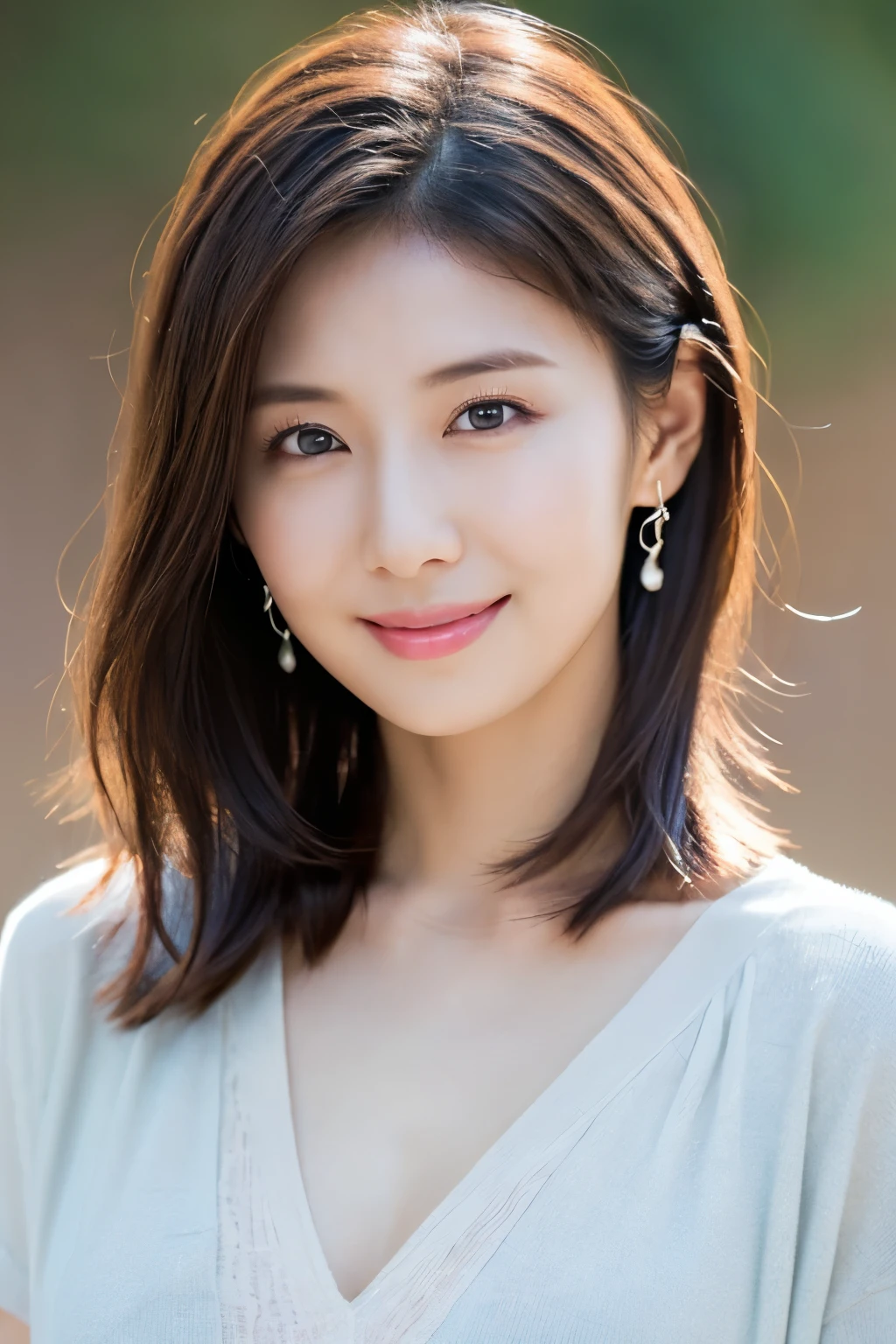 One Girl, (Wear casual, pastel-colored clothing:1.2), (Beautiful Japanese idol portrait photos),
(Simple background in light colors:1.3),
(RAW Photos, Highest quality), (Realistic, photo-Realistic:1.4), masterpiece, 8K Portrait,
Very delicate and beautiful, Very detailed, 2k wallpaper, wonderful, In detail, Very detailed CG unity 8k wallpaper, 
Very detailed, High resolution, 
Soft Light, Beautiful detailed girl, Very detailed eyes and face, Beautiful and detailed nose, Beautiful attention to detail,
Cinema Lighting, Perfect Anatomy, 
Slender body, Small breasts, Medium Hair, Bokeh, Dynamic Angle, A light smile,