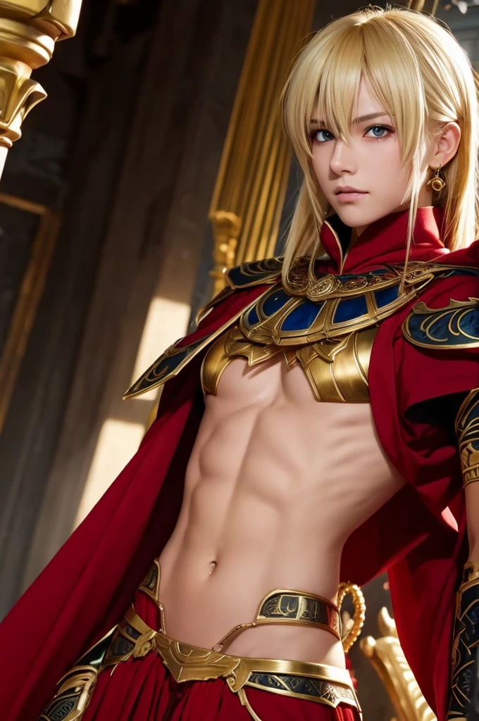 Gilgamesh Fate Handsome Blonde Red Eyes Anime