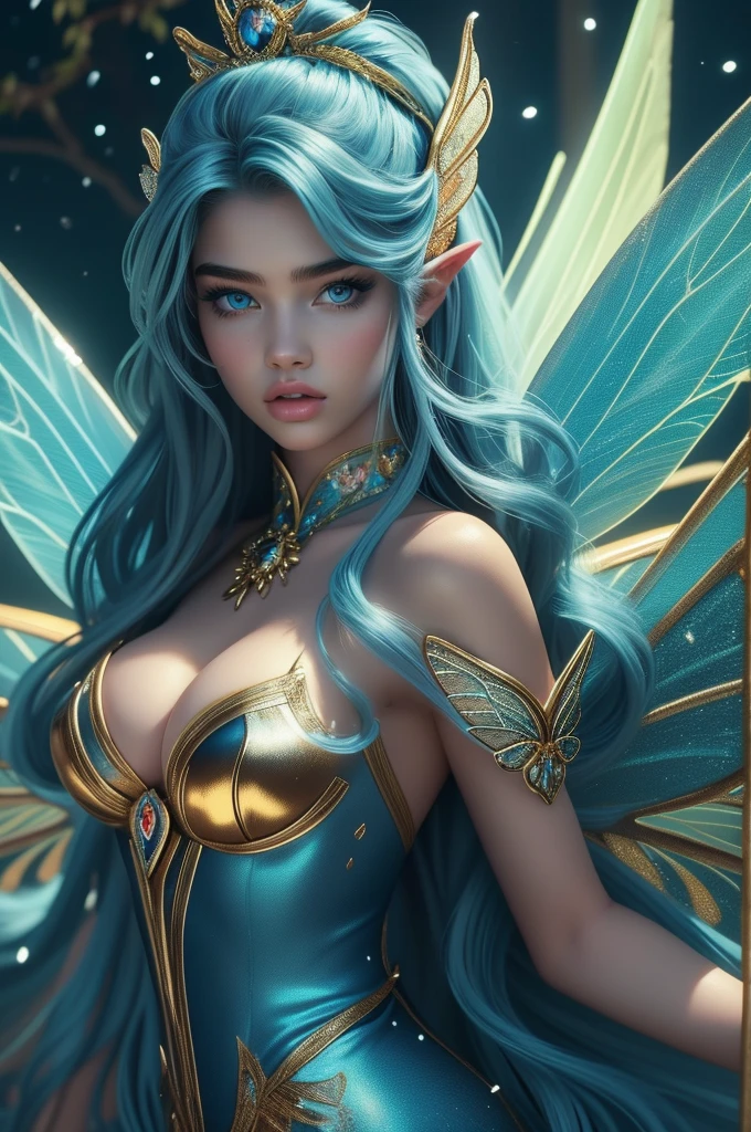 Megan Williams, ultra detailed face, detailed blue eyes, long hair, (((fairy, masterpiece, large wings)))