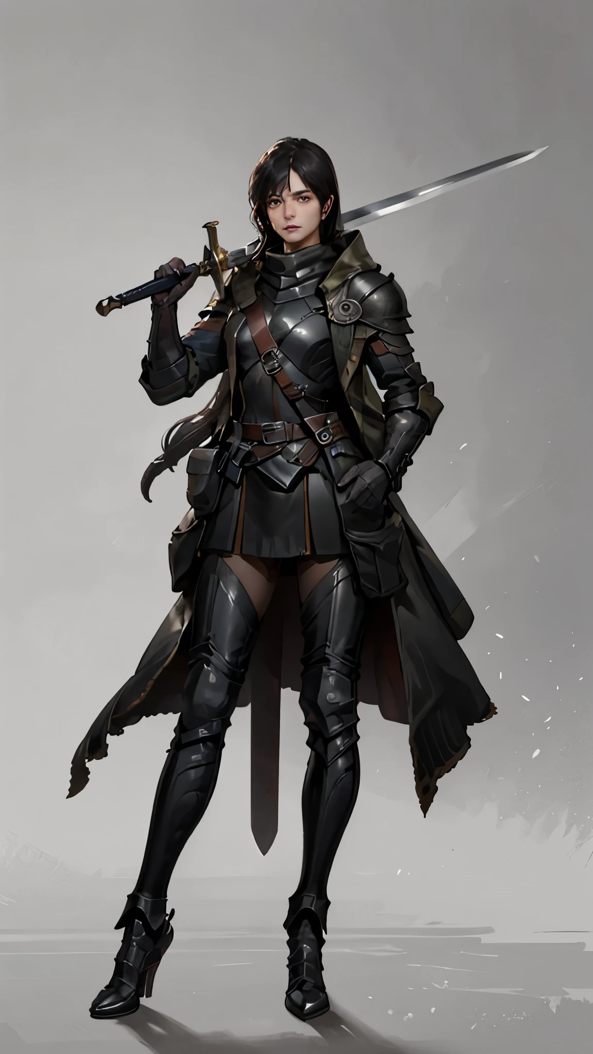 The whole body is shown, View Viewer, Fantasy, RPG, small fry, Enemy Characters, Mob, enemy, Fantasy, General soldiers, Swinging a sword, Combat Ready, Dirty clothes