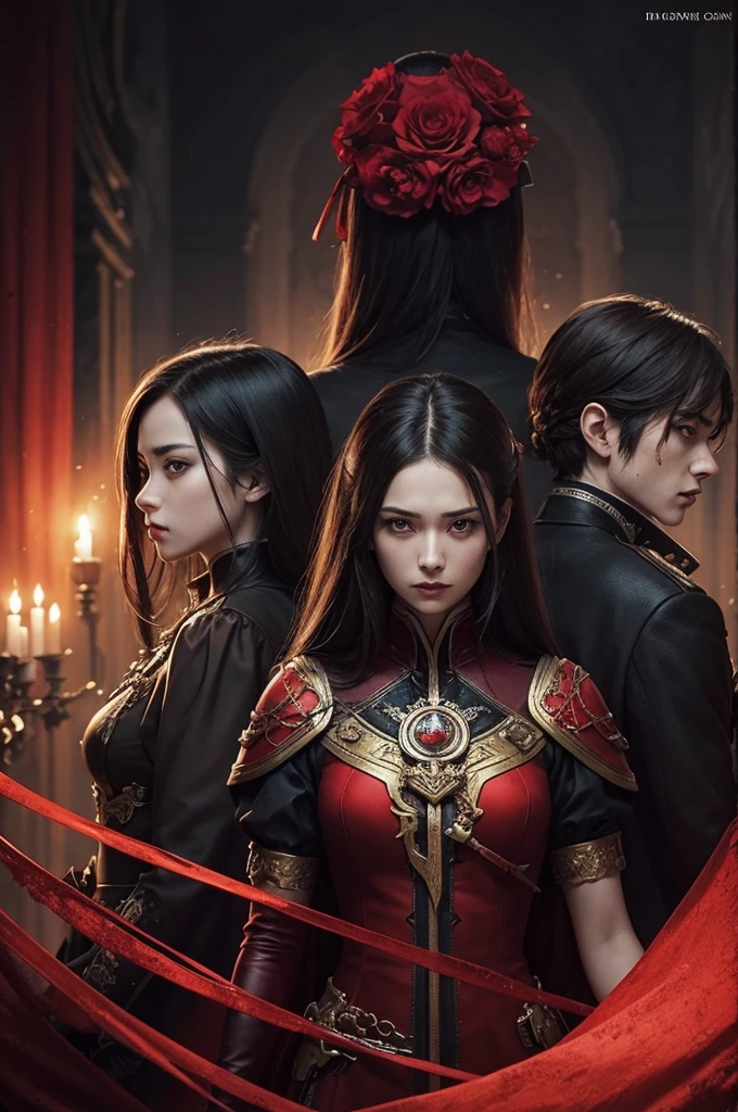 A group cover ,that makes reference to blood and focus, with touches of nobility and reminiscent of loyalty