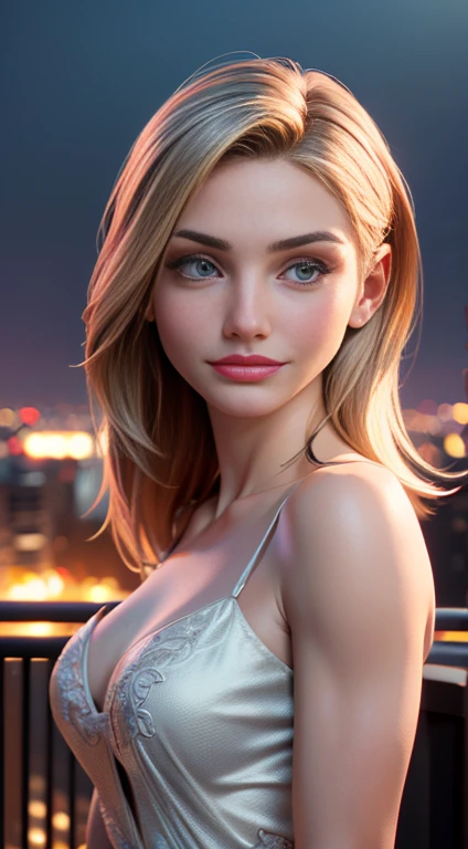 photo of Cameron Diaz, RAW, beautiful woman, ((portrait)), ((detailed face:1.2)), ((detailed facial feature, detailed skin, clear skin), (perfect proportioned body), (wearing a colorful dress) (high detailed city environment, apartment balcony), (realistic photo, best quality, detailed), (8k wallpaper), (cinematic lighting, dramatic lighting) (sharp focus, intricate)