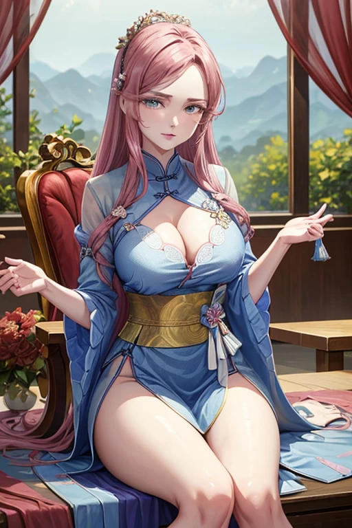 masterpiece, The best quality at the best., 1 woman, woman, elegant, china idol, Ancient China,