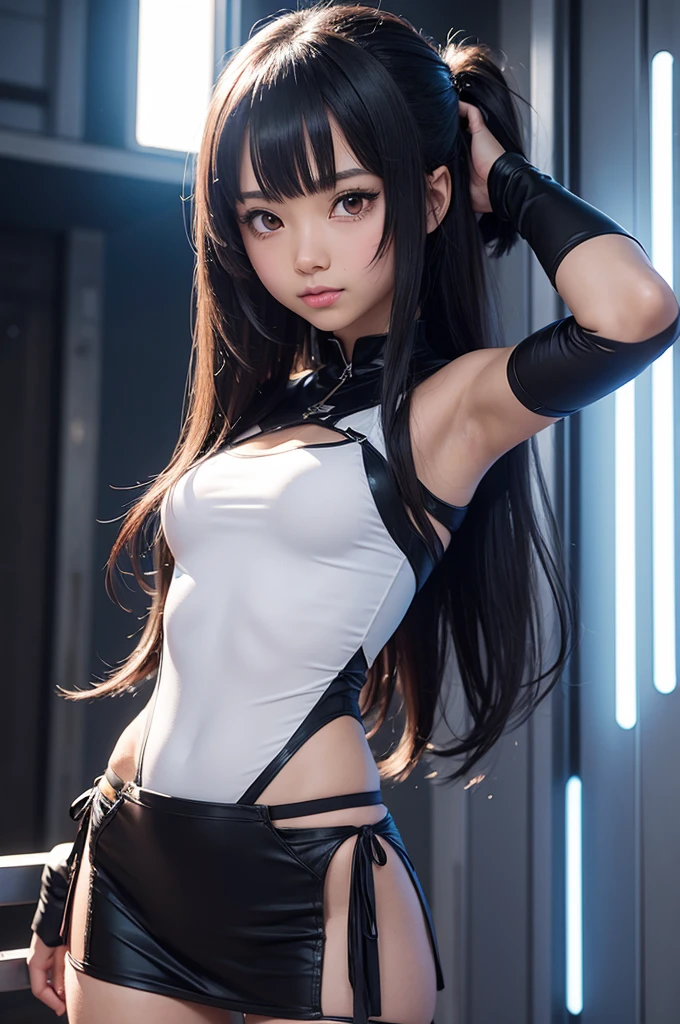 Anime girl named Naya with powers to manipulate the multiverse
