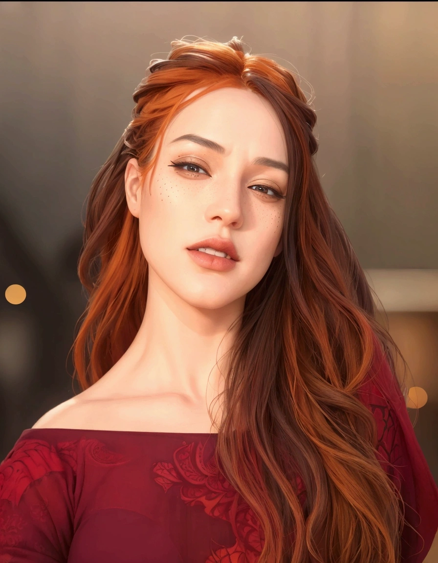 1 girl, (orange_hair:1.1),(tangled, mandala, entangled, entwined:0.6),(Fractal Art),The most beautiful form of chaos, Brutalist design, (best quality,4k,8k,highres,masterpiece:1.2),ultra-detailed,(realistic,photorealistic,photo-realistic:1.37),detailed facial features, beautiful detailed eyes, beautiful detailed lips, extremely detailed eyes and face, long eyelashes, intricate pattern, abstract geometric shapes, vibrant colors, dramatic lighting, moody atmosphere, cinematic, digital painting 1 garota,(laranja_cabelo:1.1),(zenemaranhado, mandala, emaranhado, enemaranhado:0.6),(Arte fractal),A mais bela forma de caos,Projetado brutalista,