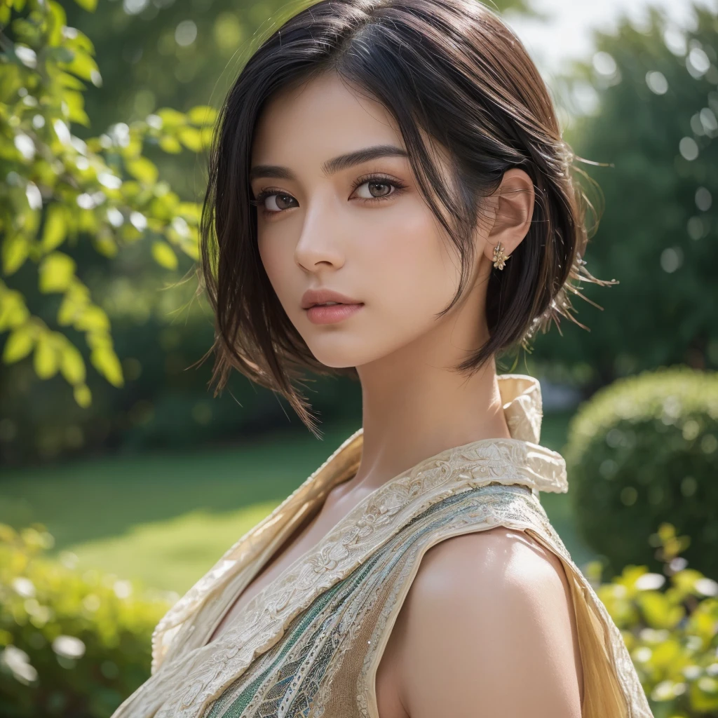 a handsome black-haired young man, beautiful detailed eyes, beautiful detailed lips, extremely detailed eyes and face, long eyelashes, muscular build, striking facial features, perfect skin, serene expression, elegant posture, outdoor scenic landscape, lush greenery, bright sunlight, soft lighting, digital art, cinematic lighting, highly detailed, hyper realistic, 8k, ultra-detailed, (best quality,4k,8k,highres,masterpiece:1.2),ultra-detailed,(realistic,photorealistic,photo-realistic:1.37),HDR,UHD,studio lighting,ultra-fine painting,sharp focus,physically-based rendering,extreme detail description,professional,vivid colors,bokeh,portrait