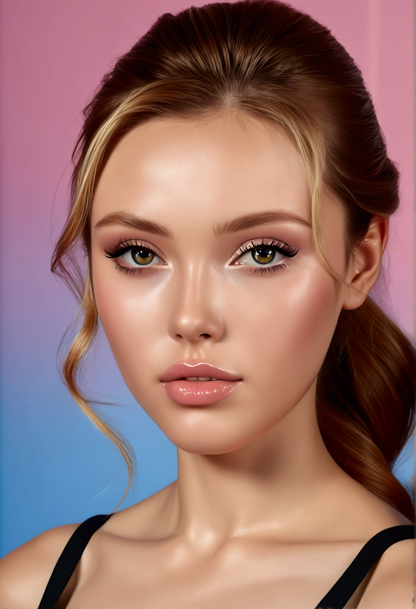 Best quality, masterpiece, ultra high res, (photorealistic:1.7), raw photo, 1girl, beautiful woman with Perfect body, blush, small , lovely face, professional make-up