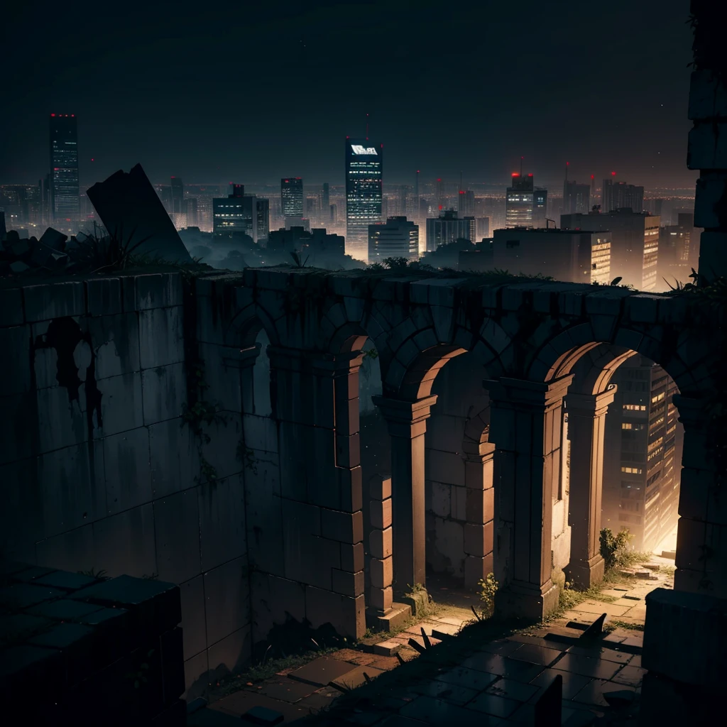 city, dark, drestuicao, ruins