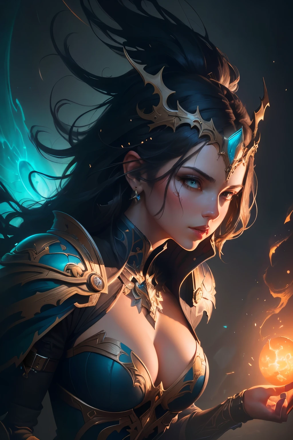 masterpiece, best quality, (extremely detailed CG unity 8k wallpaper), (best quality), (best illustration), (best shadow), absurdres, realistic lighting, (Abyss), beautiful detailed glow, art by PeterMohrBacher,