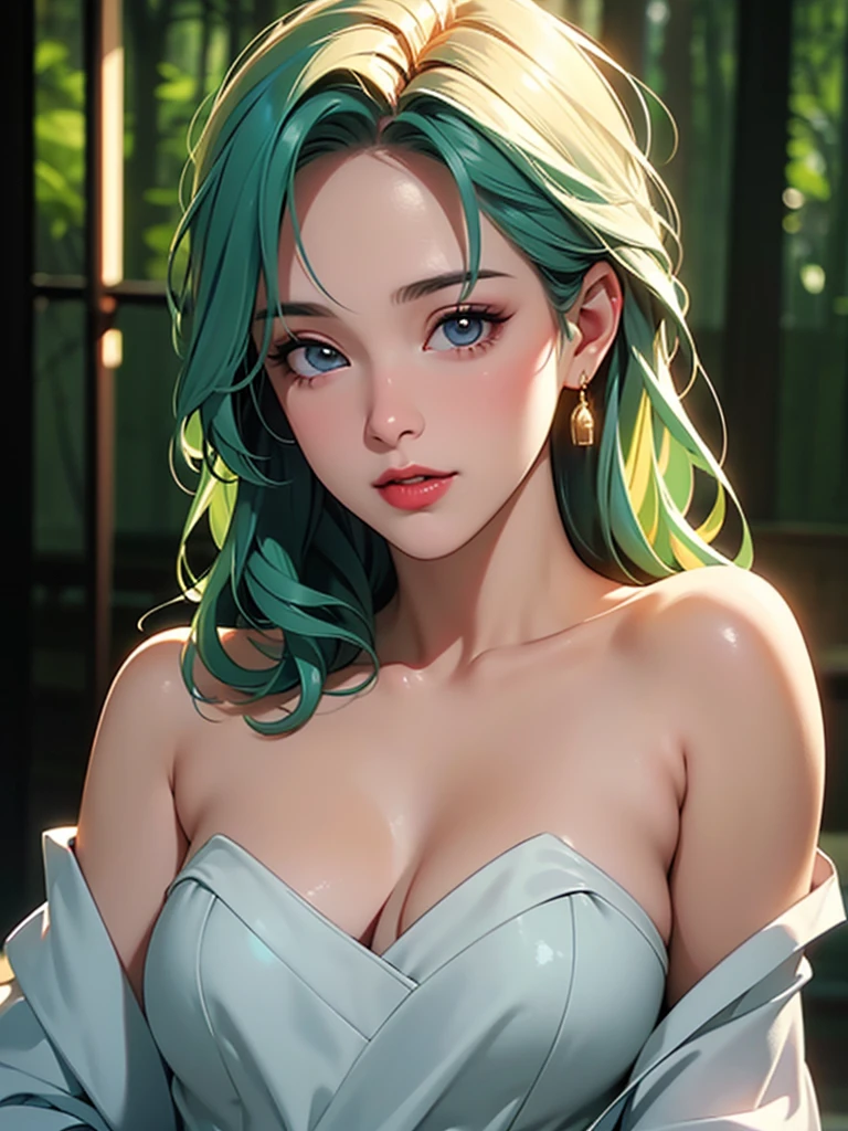 1.5),(1 girl),(Dynamic pose),(multicoloRedhead+Silver Hair:1.3+Redhead:1.2+Purple Hair+Yellow Hair:1.3+Green Hair:1.3),(blue eyes),(Neck ribbon),(floating),(cloud),(Too many droplets of water),(Twilight),(watercolor),(Wide Shot) Dirty Body Upper Body Sweaty Big Breasts Expose Fluid from nipples Reverse Rape Slimy saliva Urinating Watching the audience Attractive body Muscular lure sweating