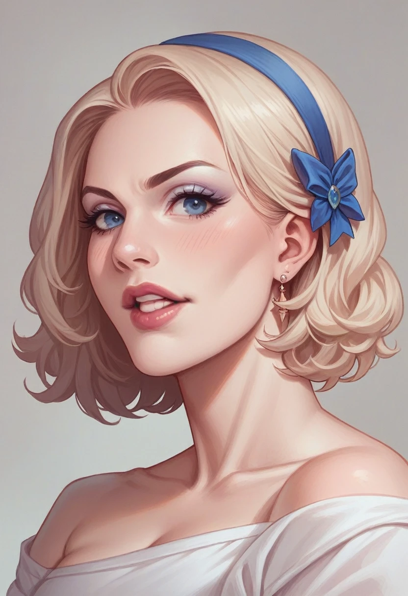 Danseuse irl French cancan plume bleu blanc rouge