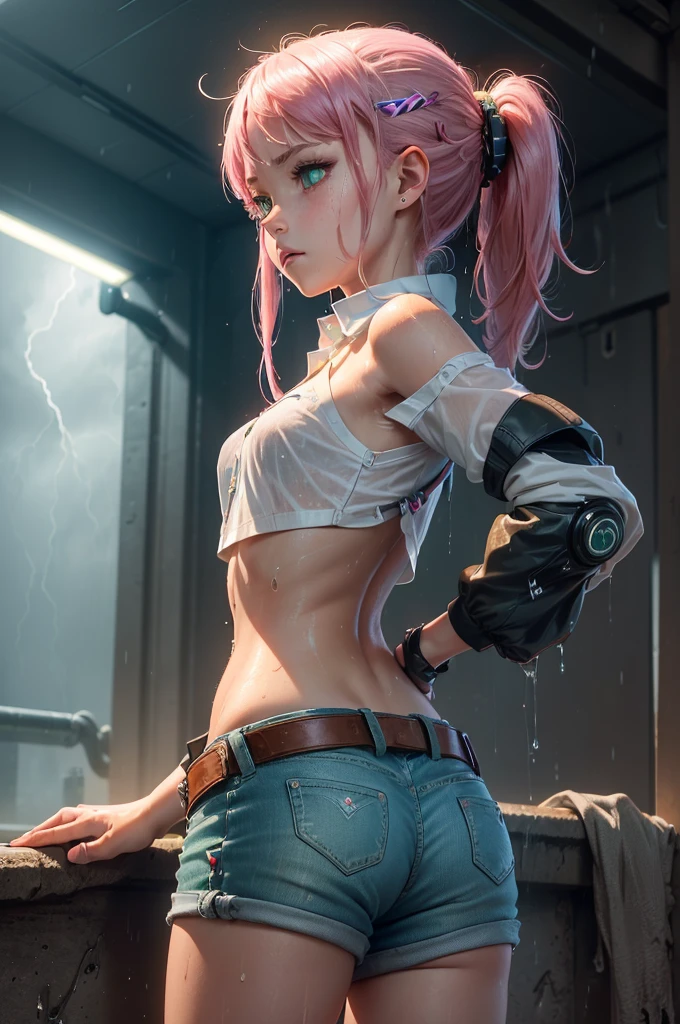 (masterpiece, Highest quality:1.3)
Lightning FF13, 1 girl, alone, Long Hair, Pink Hair、Completely naked、All Nude、On all fours、Place both hands on the ground、war、explosion、Sweat all over the body、prison、View your viewers、Backwards、Turn your ass towards me