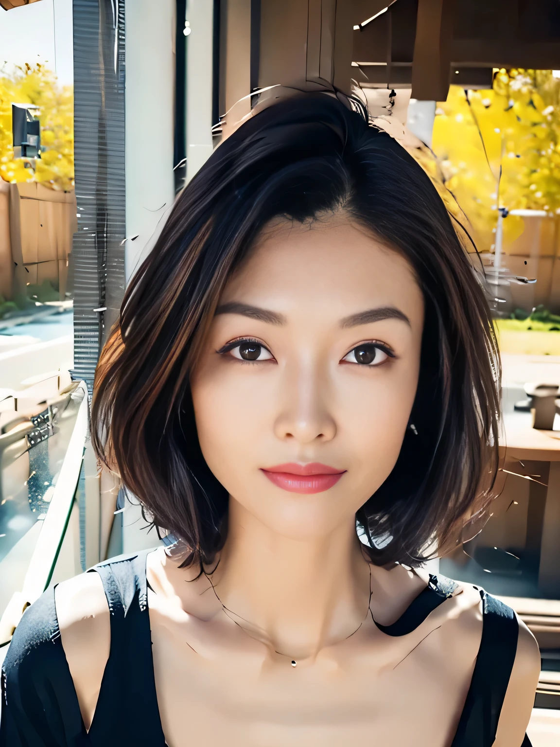 Close-up photo with focus on face、Close-up of face、Off-shoulder cut and sew、Black Background、Detailed eyes、Detailed face、Surrealism、Depth of written boundary、uhd、masterpiece、Anatomically correct、high detail、Highest quality、8k