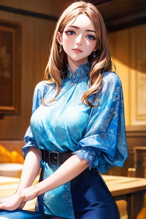 ((Highest quality)),(超High resolution),(Very detailed),(Detailed Description),((The best CG)),(masterpiece),Ultra-detailed art、(Highest quality、8k、32K、masterpiece)、(Realistic)、(Realistic:1.2)、(High resolution)、Very detailed、Very beautiful face and eyes、1 female、((:1.3))、Tight waist、Delicate body、(Highest quality、Attention to detail、Rich skin detail)、(Highest quality、8k、Oil paints:1.2)、Very detailed、(Realistic、Realistic:1.37)、Bright colors