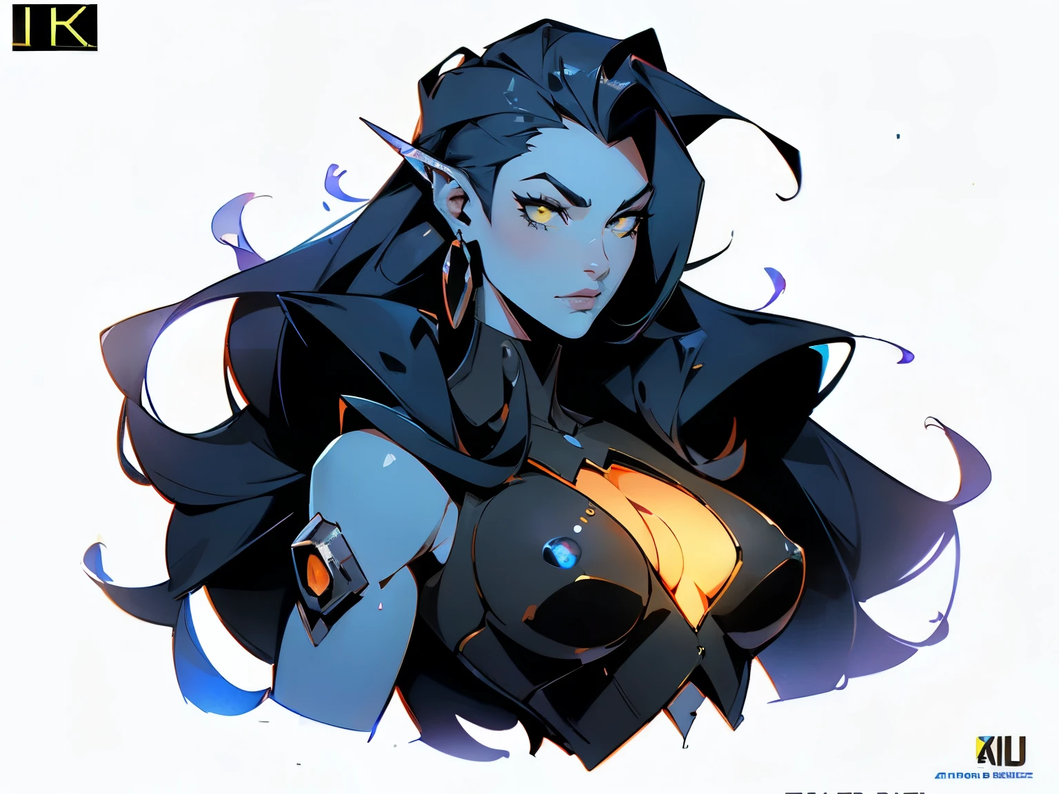 ((best qualityer)), ((Masterpiece artwork)), (very detailled:1.3), ..3d, majo (cyberpunk:1.3) (sfw Hacker feminino, thick hair, NSFW crop top, blue fur), operating computer terminals, computer servers, LCD screens, fibre optic cables, corporate logos, HDR (high dynamic range), ray tracing, nvidia RTX, super resolution, irreal 5, sub-surface Scattering, PBR Textures, Post-processing, anisotropic filtering, Depth of field, Maximum Sharpness and Sharpness, Multilayer textures, Specular and albedo mapping, surface shading, Precise simulation of light-material interactions, perfectly proportions, octane rendering, Duotone Lighting, Low ISO, white-balance, rule of thirds, Wide aperture, 8K BRUT, high efficiency subpixels, subpixel convolution, glow particles,
