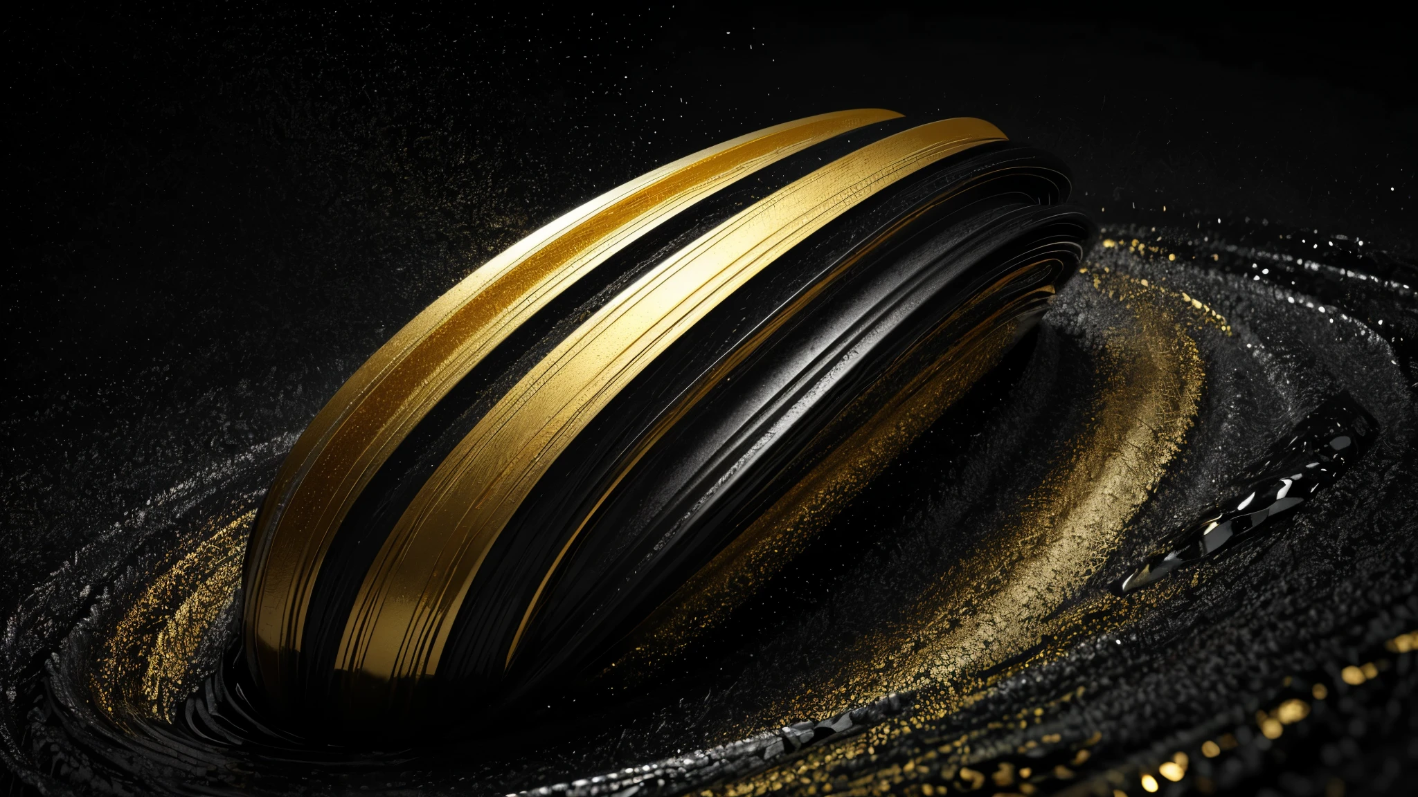 there is a shiny silver ((black and gold)) sculpture of tube, abstract cloth simulation, abstract liquid, 3 d fluid simulation render, rendered in octane, liquid simulation background, rendered in redshift, soft organic abstraction, 3d rendered in octane, 3 d rendered in octane, flowing material, ultra detail. digital painting, smooth 3d cg render, rendered in arnold
