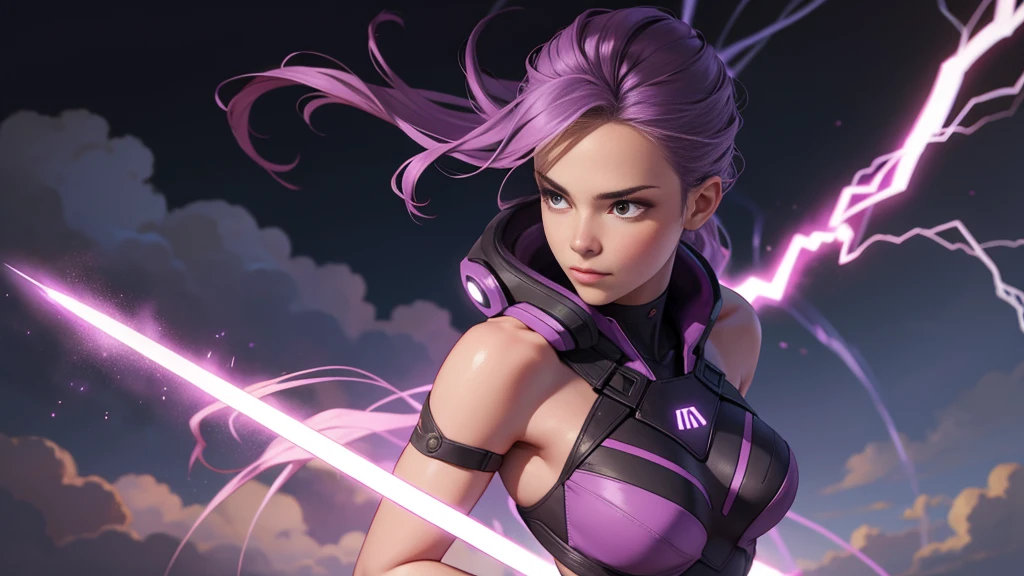 purple lightning