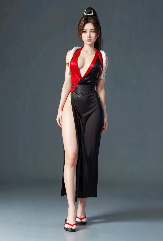 Highly detailed full-body portrait of a geisha. 8K, Octane Rendering, Intricate Hyper-Detail, Symmetric、Sexy proportions、Sexy