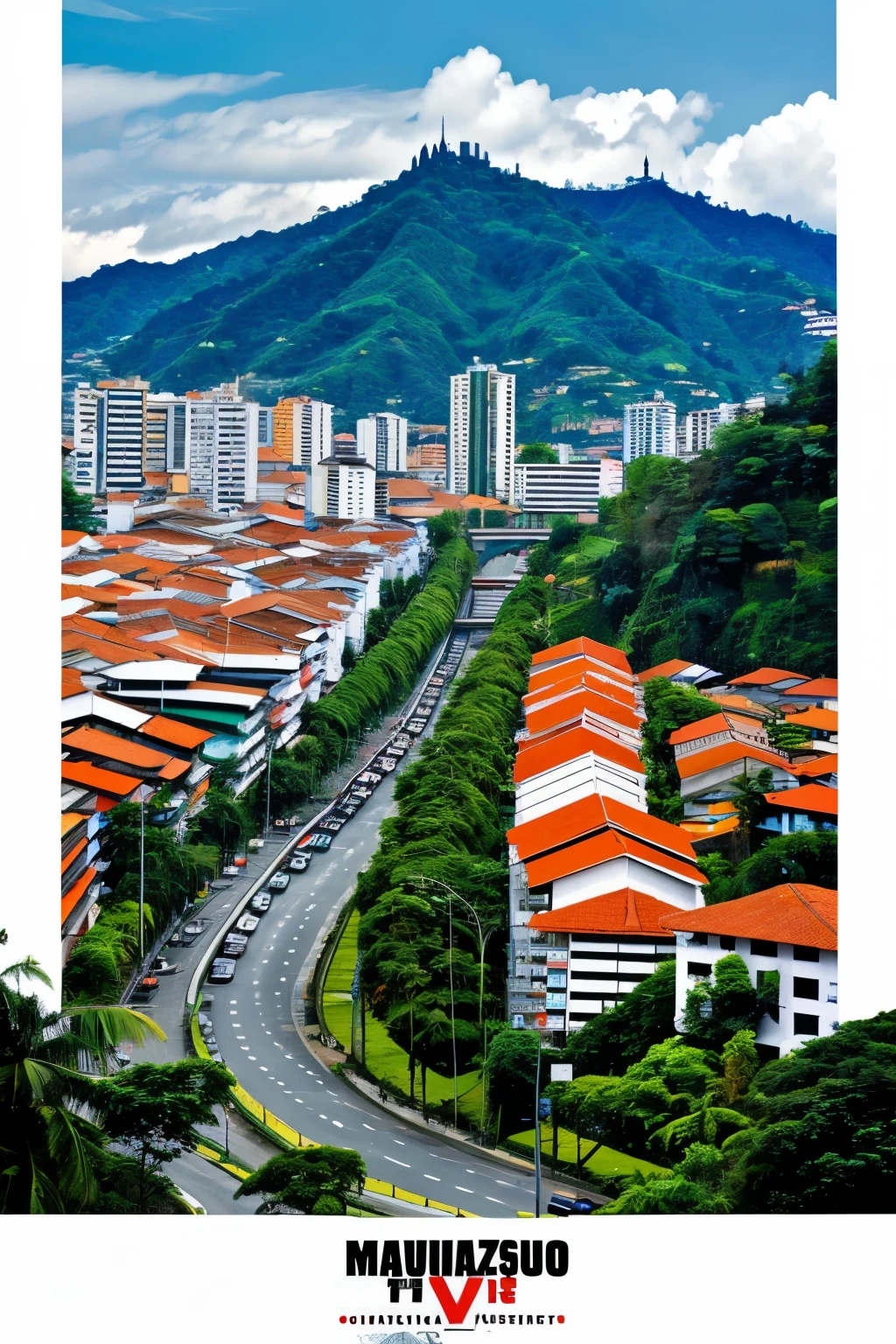 ((Best Quality)), ((masterpiece)), (detailed), city image, on one side and the invasion zones, in Pereira, vector Show versions