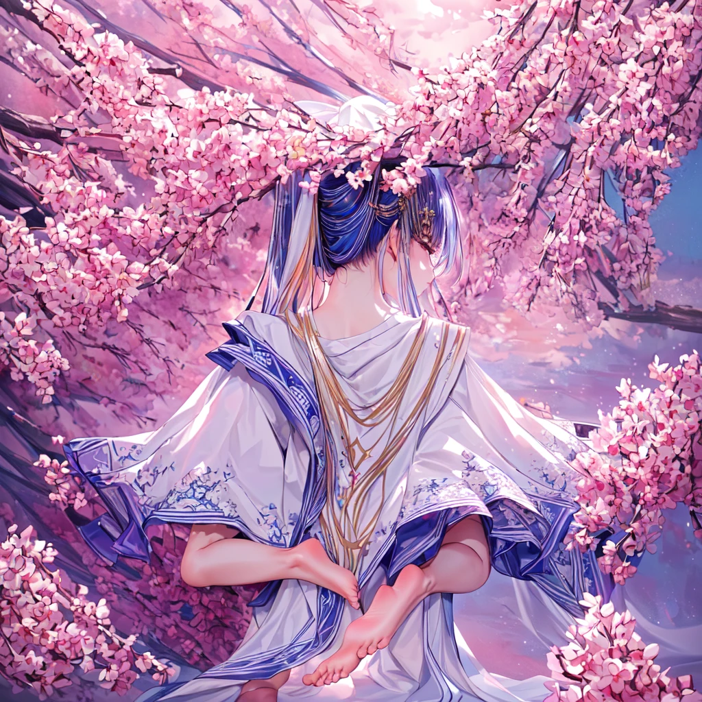 ((Highest quality)), ((masterpiece)), (detailed), One girl, Alluring,seiza,Backwards,barefoot,whole body,Less background,((Toes precisely)),