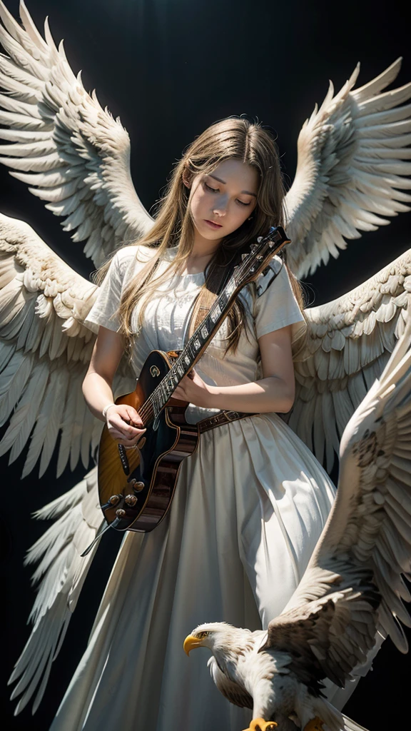 Create a gospel music band of angels and eagles