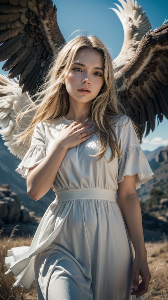Create a gospel music band of angels and eagles