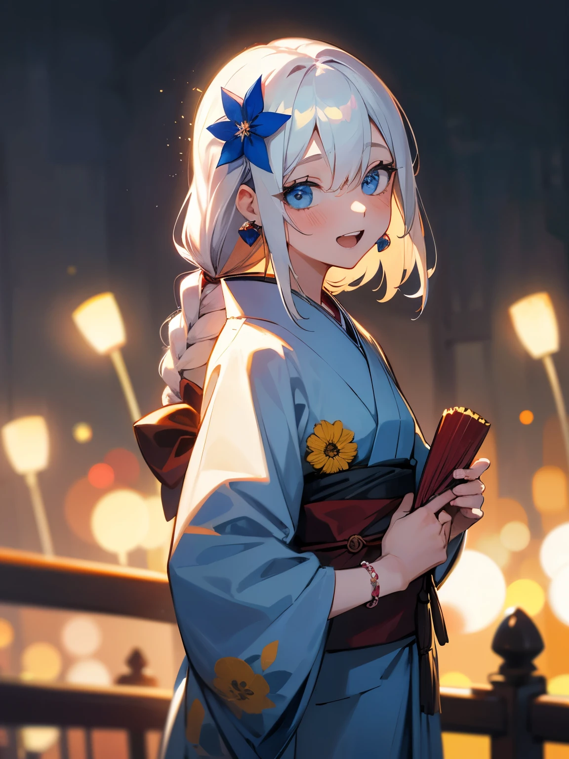 (masterpiece, best quality, absurdres, very detailed eyes), 1girl, solo, solofocus, white hair, long hair, blue eyes, bangs, closeup, ager, cyberpunk, 21 year old 1girl 2601740
:d 282980
aerial fireworks 1517
back bow 11273
blurry 104109
blurry background 52674
blush 1199108
bokeh 4312
bow 620324
bracelet 88950
braid 318010
paper fan
dangle earrings 2432
depth of field 56090
earrings 260145
fireworks 7086
floral print 47417
flower 368835
food 243938
from side 102591
grin 112460
hair between eyes 539689
hair flower 138340
hair ornament 699850
hand fan 7636
highres 2512596
holding 681741
holding fan 9246
holding food 45493
japanese clothes 254703
jewelry 495745
kanzashi 1751
kimono 146771
long sleeves 845811
looking at viewer 1550353
nail polish 97088
night 68730
smile
outdoors 218511
paper fan 4279
white nails 15814
print kimono 10285
blue flower 33242
kimono 8876
sidelocks 255393
smile 1588135
solo 2497113
star (symbol) 63076
star earrings 5916
teeth 185578
uchiwa 2500
wide sleeves 162828
x hair ornament 30006
yellow flower 17052