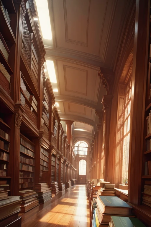 Draw books, A lot of books, Library