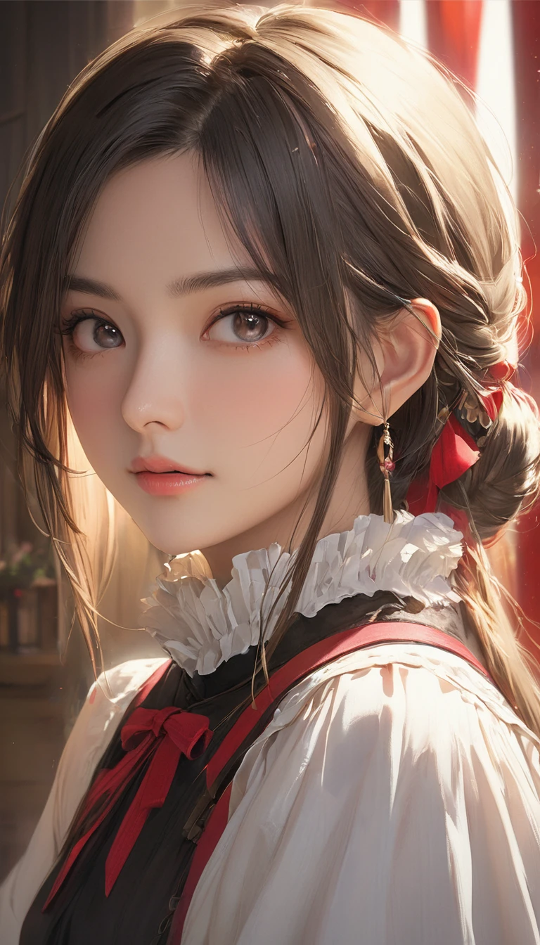 masterpiece, Highest quality, One girl, Faust, アヘface, Portraiture, face, 