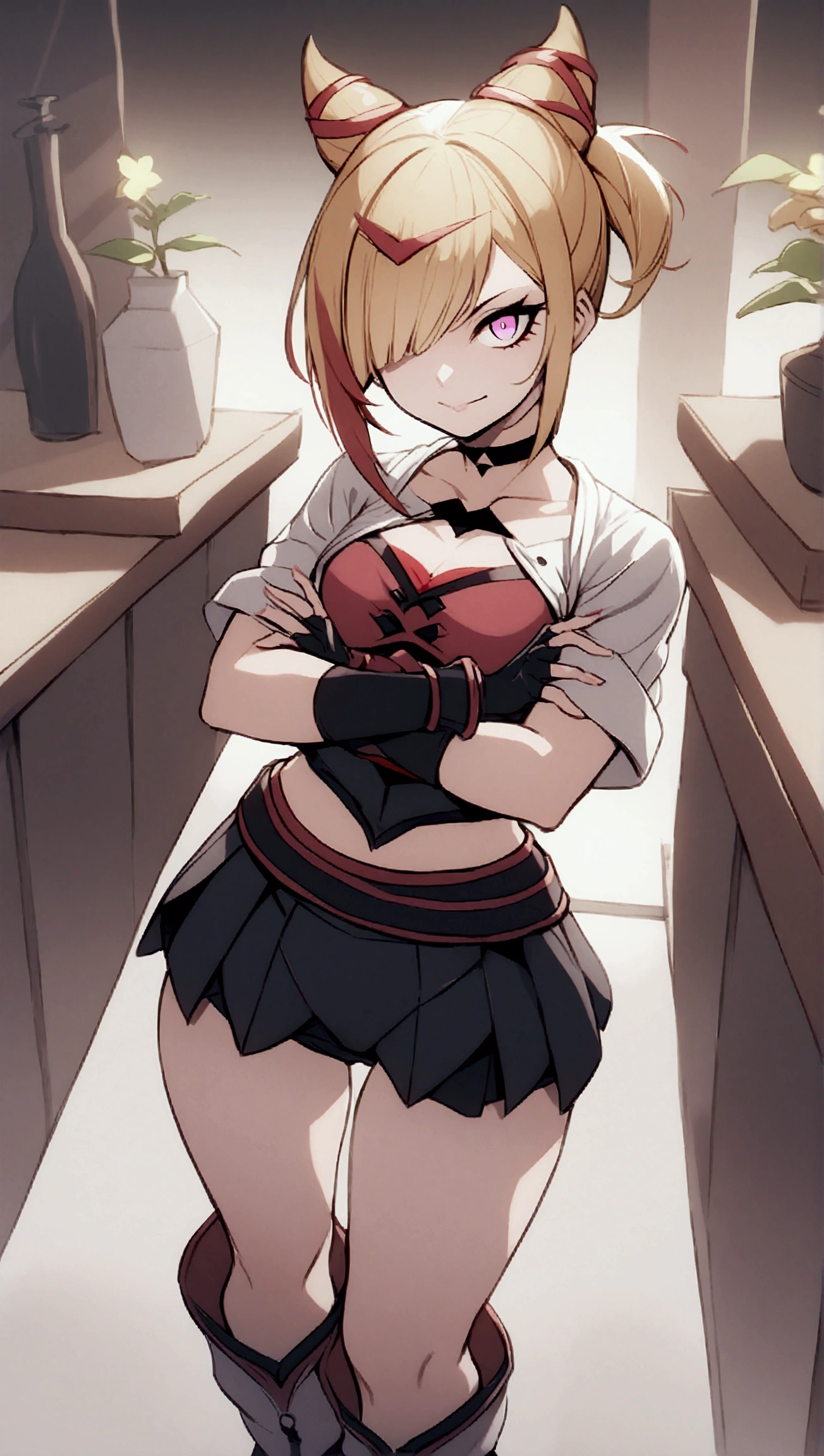 (((((blindfold))))), beautiful, horn on side head, masterpiece, masterwork, super fine illustration, ultra detailed, cg unity 8k wallpaper, perfect eyes, ultra detailed beautiful face, smile, (((((one chain leash, on all fours, hands on the ground, animal collar, animal collar connected chain leash, viewer holding chain leash))))), full face blush, long tongue, stick out tongue, open mouth, sexual ecstasy smile, smile broadly, fucked silly vulgarity, gleaming skin, oil skin, shiny skin, wet skin, seductive smile, tongue out, p, put out tongue, dare ass, 1giel, solo, perfect proportion, perfect anatomy, perfect body, perfect arms, perfect hands, short hair, orange hair, ribbon, knee high boots, belt, frill skirt, detachable collar, (((spats, dare thigh))), dare fingers gloves, heart brooch, jewelry, magical girl, fingerless gloves, heart, black footwear, skirt, boots, shorts, shoulder wear, shoulder clothes, dare elbow, stomach tight, 1girl, solo, cure black, short hair, brown hair, earrings,