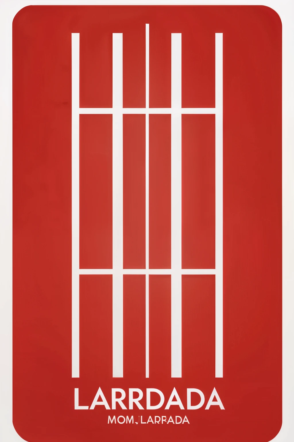 create a logo with the name Grid de Largada in red and white colors