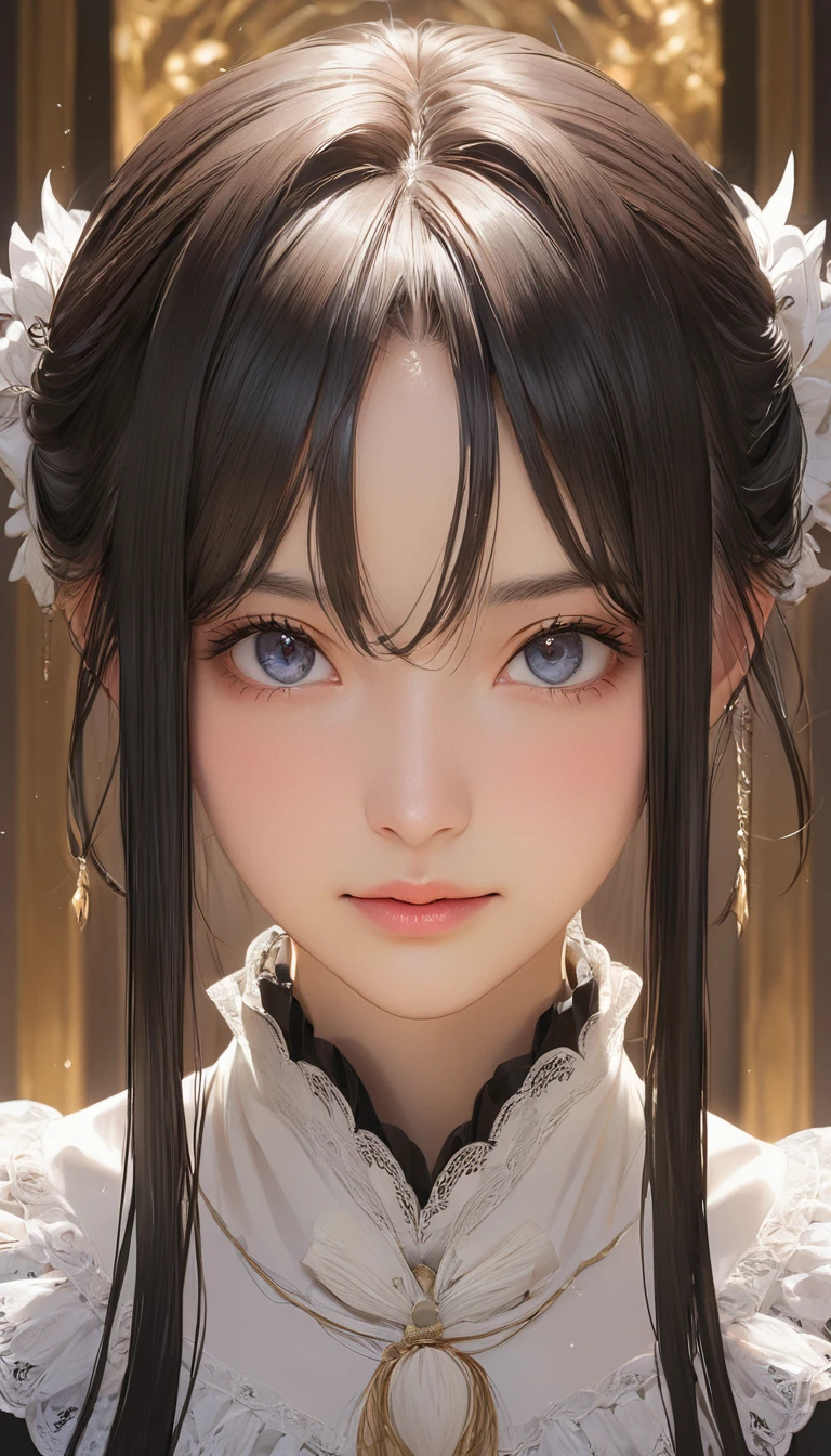 masterpiece, Highest quality, One girl, Faust, アヘface, Portraiture, face, 