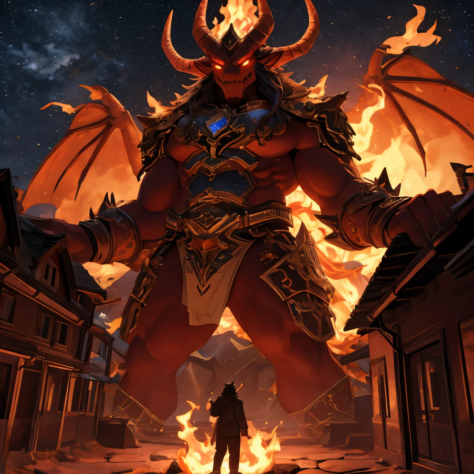 demon fiery aura, (masterpiece), best quality, highres, 4k, 8k, amazing quality, amazing shading, soft lighting, macro