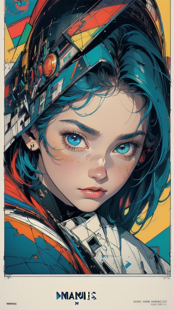 (((masterpiece, highest quality))),(((solo:1.2))),(((1girl:1.2))),32k wallpaper, very detailed, poster, vintage science fiction,(((((geometric cinematic movie poster))))), ((bauhaus)),(shape),(((abstract))),(mid century modern),movie poster,(((((portfolio))))),(((((Close-up))))),(((((bust up))))),((((more various angle)))),((((highlight)))),((((heterochromia)))),(((complete. detailed face))),((((Extremely talented)))),(((((most complecated futristic))))),(Colorful color scheme),(((detailed unlimited complete : superhero))),(((((Absolutely simple background))))),(((texture:grunge)))