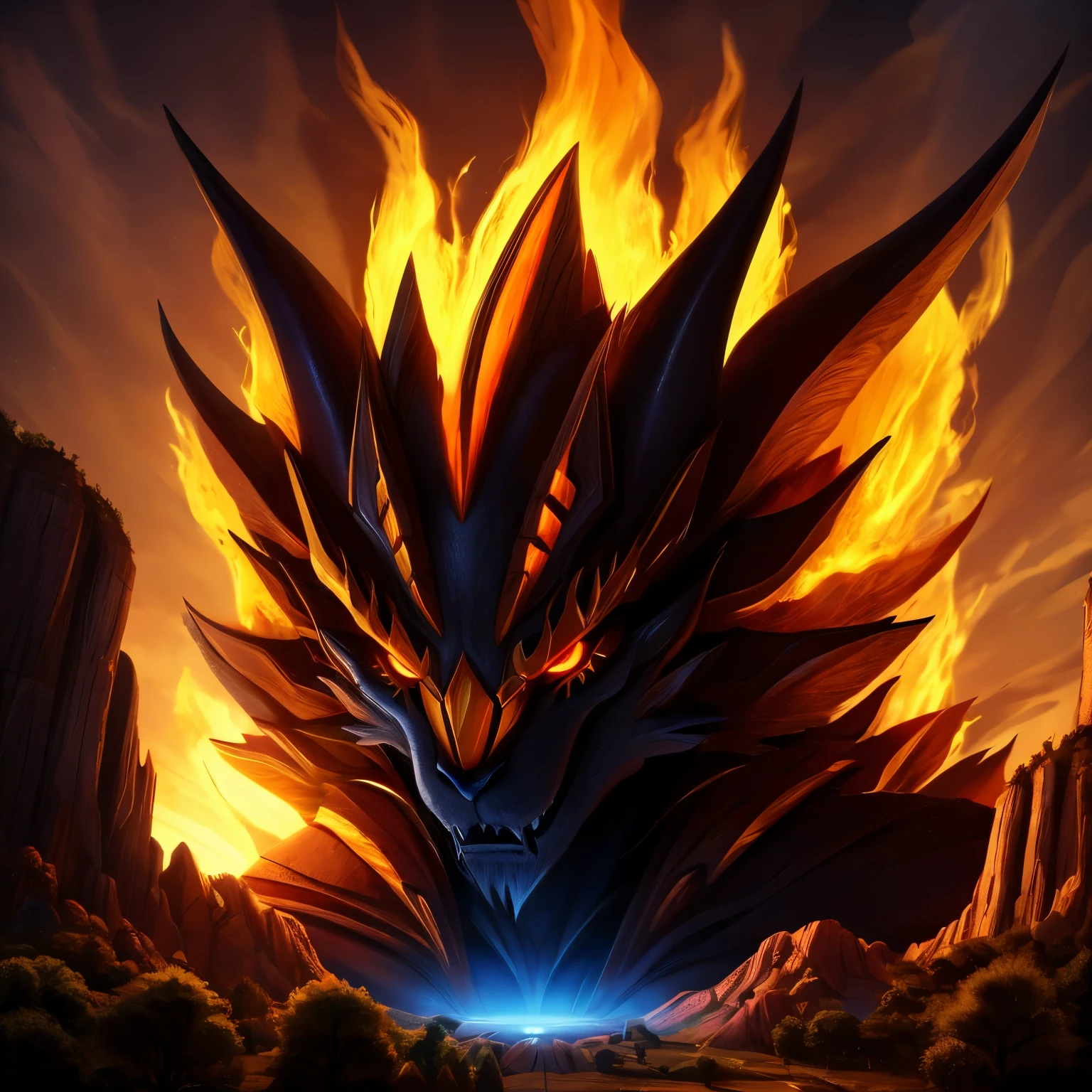 demon fiery aura, (masterpiece), best quality, highres, 4k, 8k, amazing quality, amazing shading, soft lighting, macro