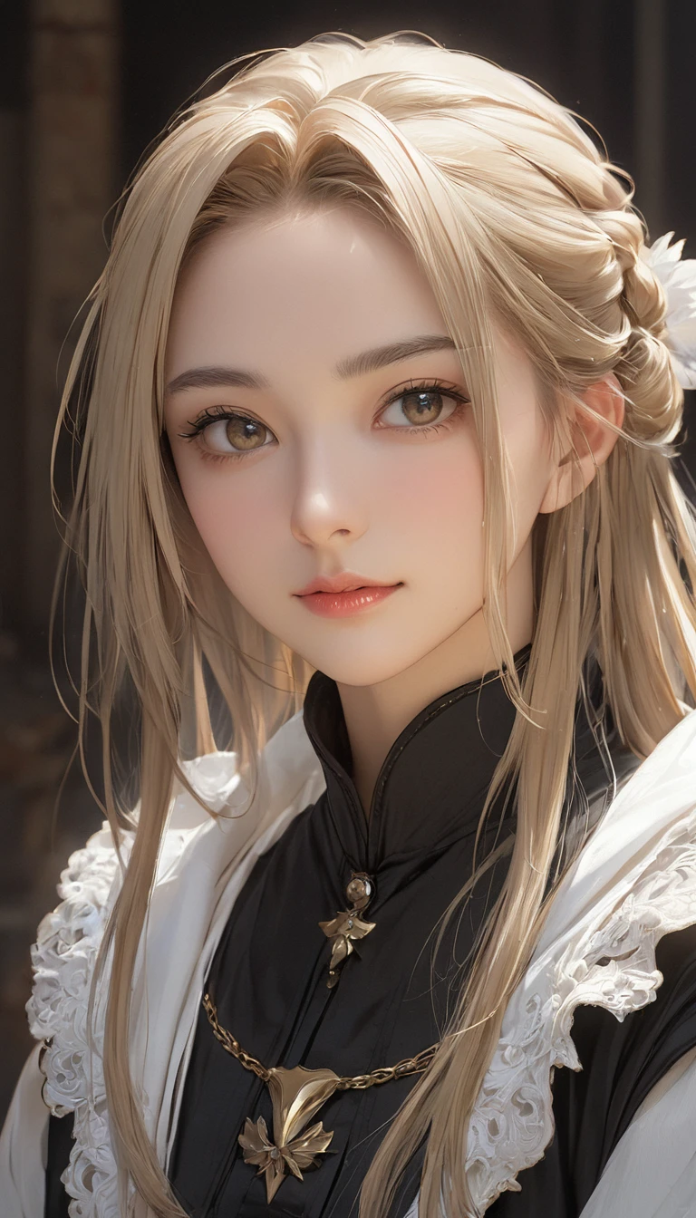 masterpiece, Highest quality, One girl, Faust, アヘface, Portraiture, face, 