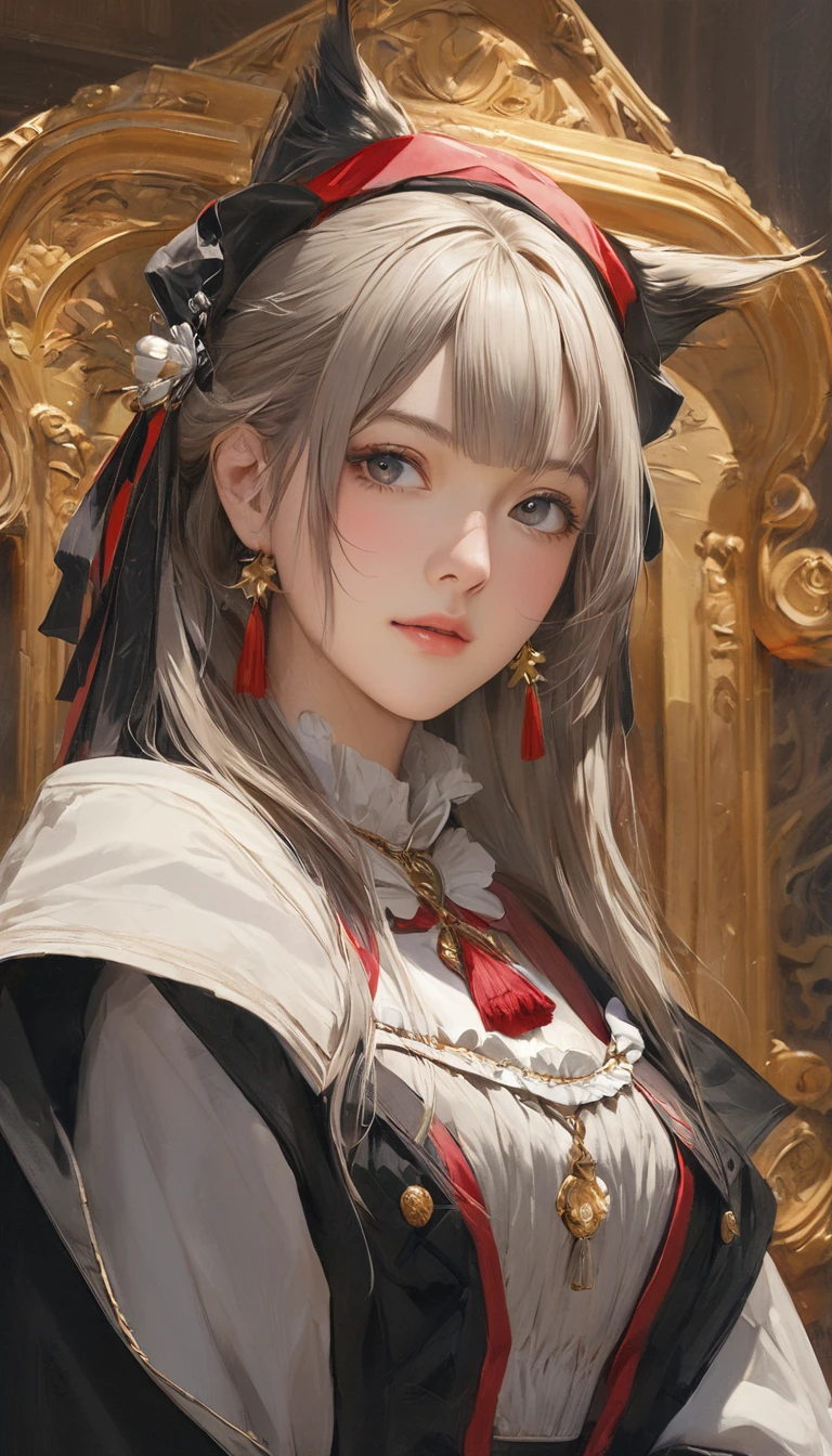 masterpiece, Highest quality, One girl, Faust, アヘface, Portraiture, face,