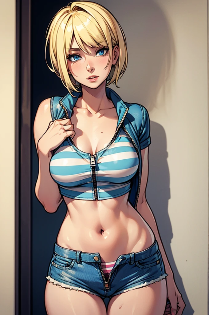 Sensual gangster girl in a revealing outfit, changing clothes in her apartment while watching anime on TV.Sensual gangster girl in a revealing outfit, changing clothes in a luxurious apartment while broadcasting live on Bigo. big tits