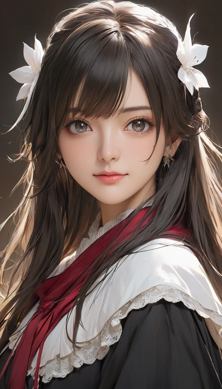 masterpiece, Highest quality, One girl, Faust, アヘface, Portraiture, face,
