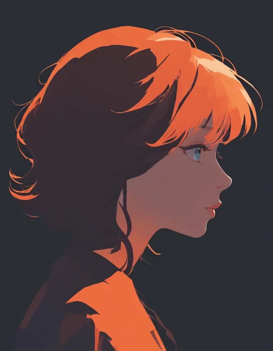 Silhouette of a girl, close, , Flat Design, Vector illustration, Graphic Illustration, Detailed 2D illustrations, Flat Illustration, Digital Illustration, Digital Art,
