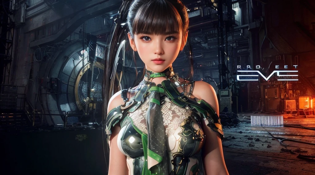 Eve, light brown eyes, (best quality,ultra-detailed),(Realistic:1.37), beautiful and detailed face, Ultra-realistic texture, delicate face, athletic body, vivid colors. high definition, 8K, wearing red lipstick, rosy cheek. full body
