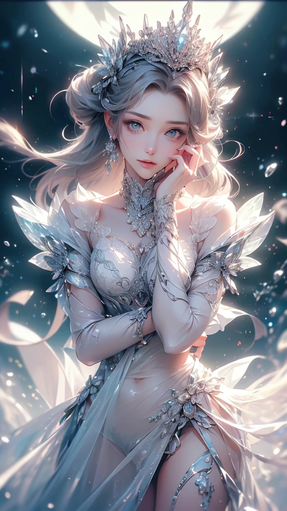 (((Tabletop))), (((Highest quality))), ((Very detailed)), (Very detailed写真), ((Very delicate and beautiful)),(Cute delicate face),here is a digital art of a very futuristic looking female that has armor and armss, One girl, arms, alone, sf, Holding, Holding arms, robot,Beautiful face and eyes, double eyelid,Delicate skin,Slim figure