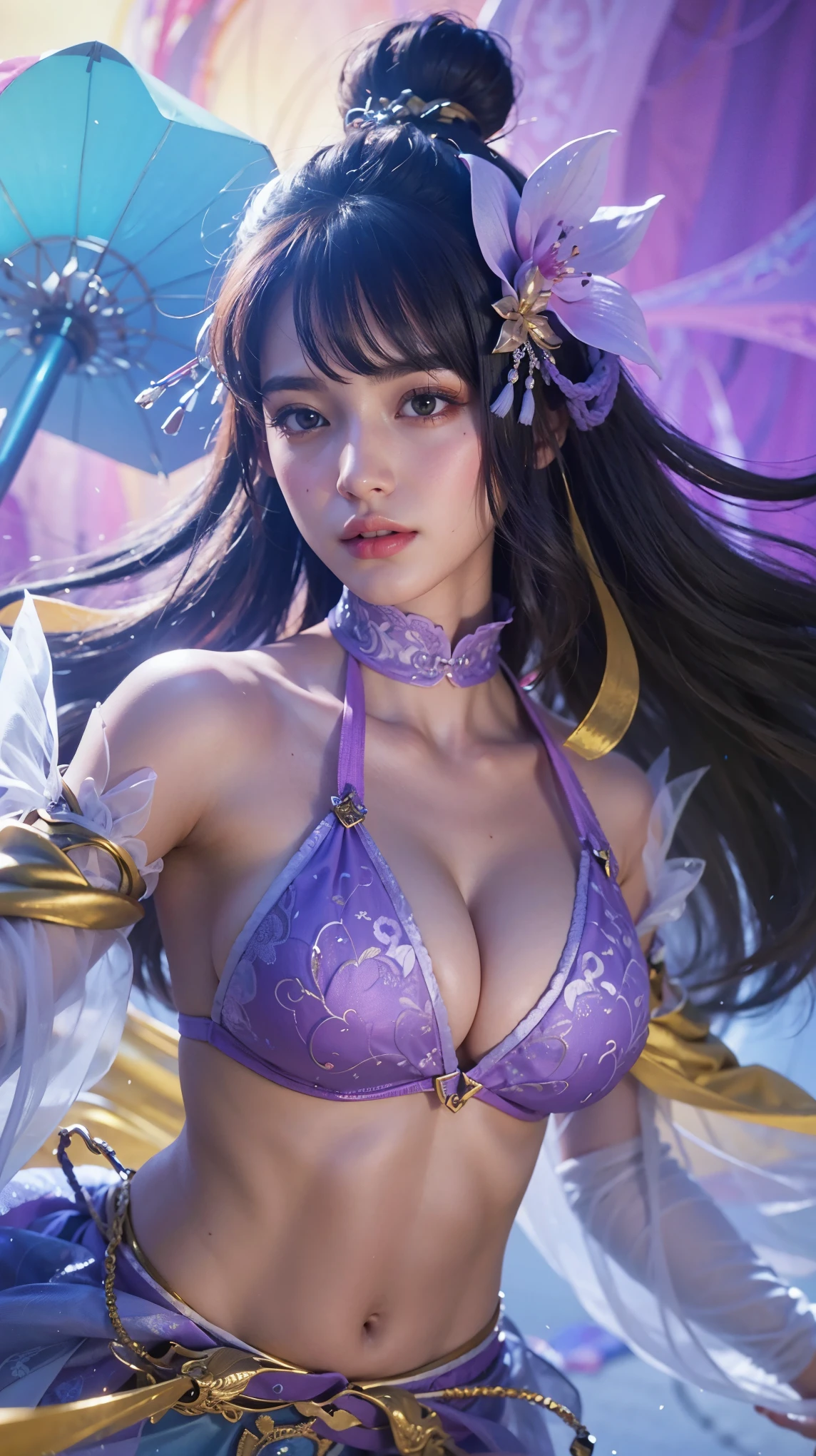 a close up of a girl , detailed hair , big booobs , shadowbringers cinematic, 4 k detail fantasy, a beautiful fantasy empress, game cg, xianxia fantasy, xianxia hero, 2. 5 d cgi anime fantasy artwork, cinematic goddess close shot, ruan jia and artgerm, wow 4 k detail fantasy, hyper-detailed fantasy character, high definition, hyper- detailed,perfect, fantastic, detailed facial and body skin texture, detailed vagina (pussy), detailed eyes .